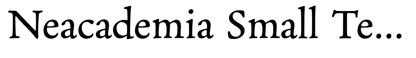 Neacademia Small Text Regular