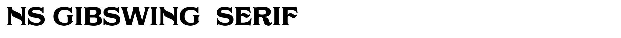 NS Gibswing  Serif image