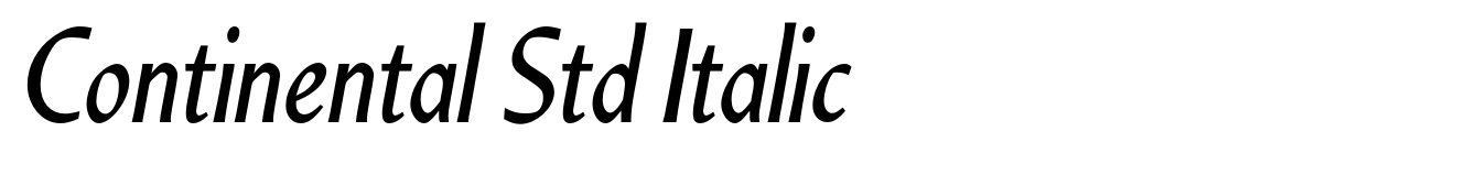 Continental Std Italic
