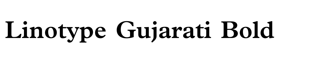 Linotype Gujarati Bold