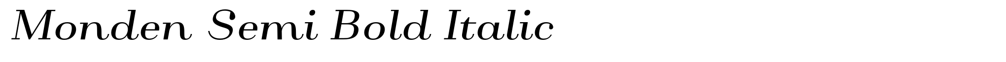 Monden Semi Bold Italic image