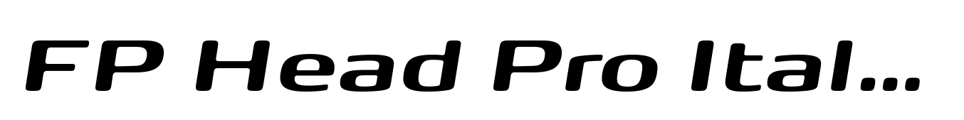 FP Head Pro Italic Bold