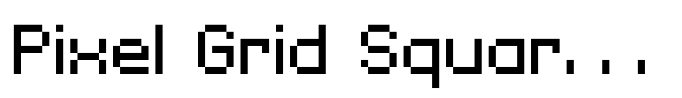 Pixel Grid Square Bold S