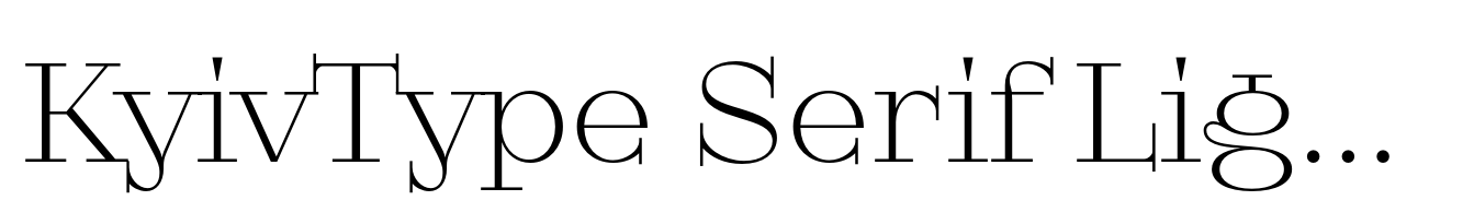 KyivType Serif Light3