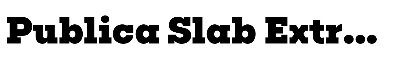 Publica Slab Extra Bold