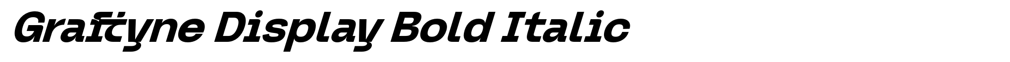 Graftyne Display Bold Italic image