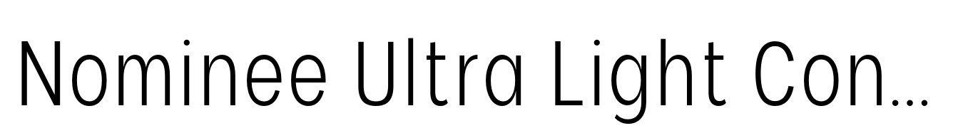 Nominee Ultra Light Condensed