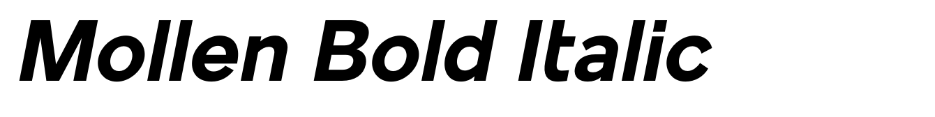 Mollen Bold Italic
