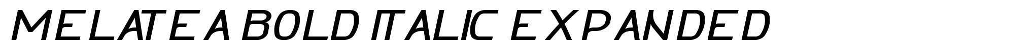 Melatea Bold Italic Expanded image