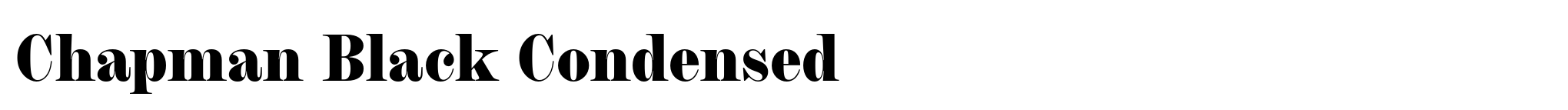 Chapman Black Condensed image