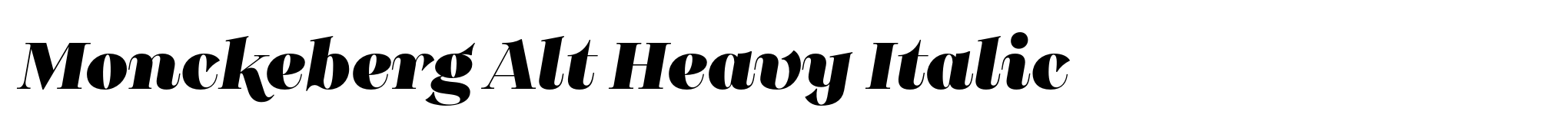 Monckeberg Alt Heavy Italic image