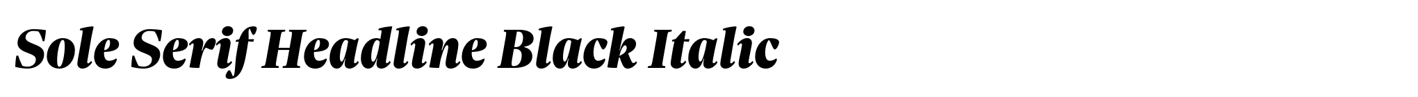 Sole Serif Headline Black Italic image