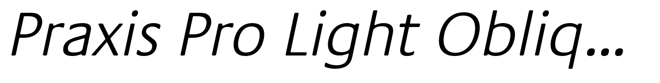 Praxis Pro Light Oblique