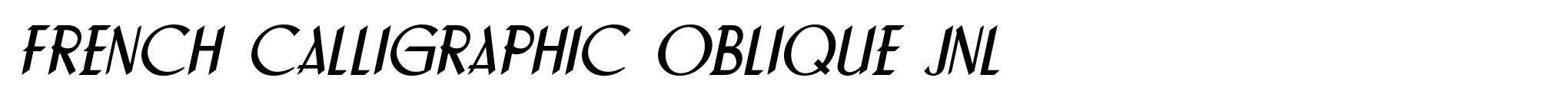 French Calligraphic Oblique JNL image