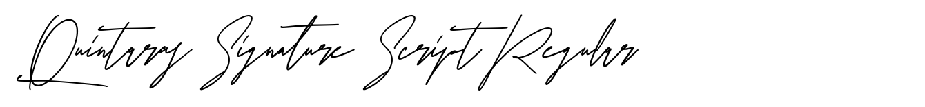 Quintaras Signature Script Regular