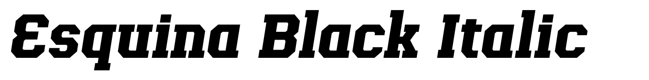 Esquina Black Italic