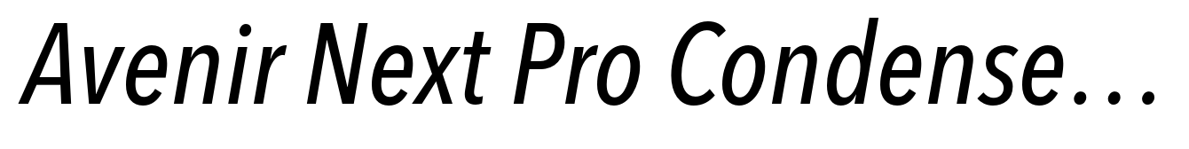 Avenir Next Pro Condensed Medium Italic