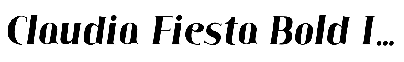 Claudia Fiesta Bold Italic