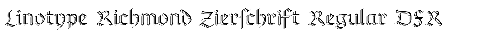 Linotype Richmond Zierschrift Regular DFR image