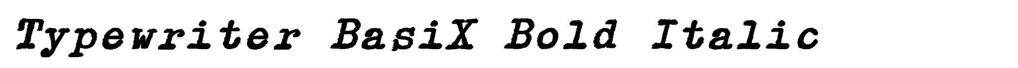 Typewriter BasiX Bold Italic image