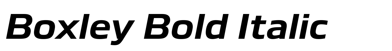 Boxley Bold Italic