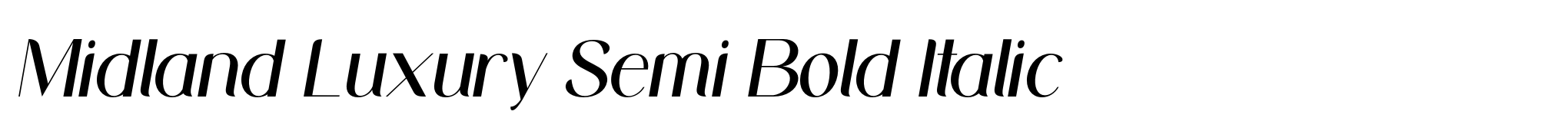 Midland Luxury Semi Bold Italic image