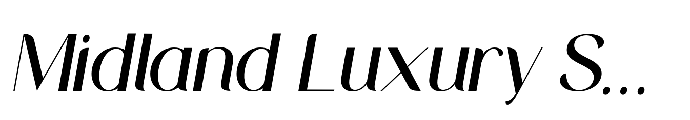 Midland Luxury Semi Bold Italic