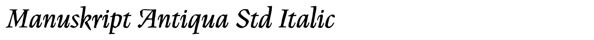 Manuskript Antiqua Std Italic image