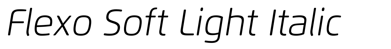 Flexo Soft Light Italic