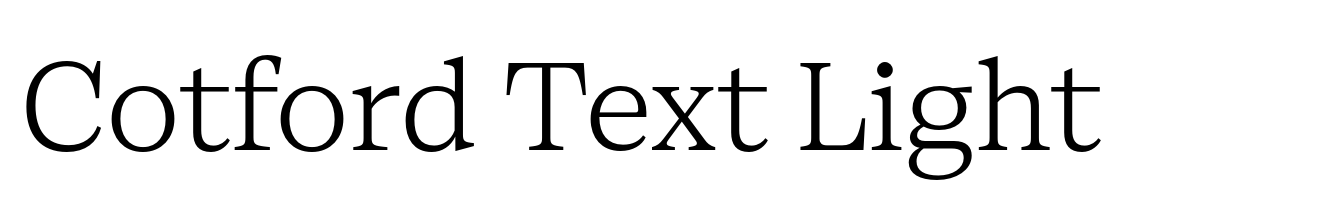 Cotford Text Light