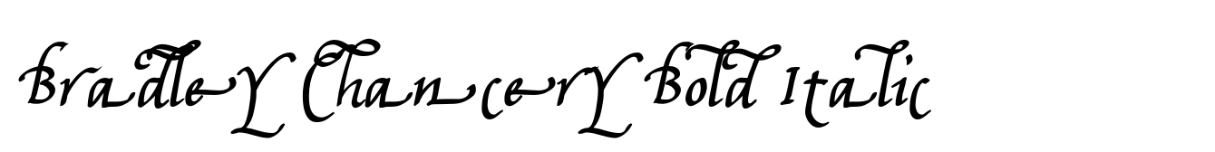 Bradley Chancery Bold Italic