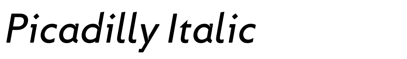 Picadilly Italic