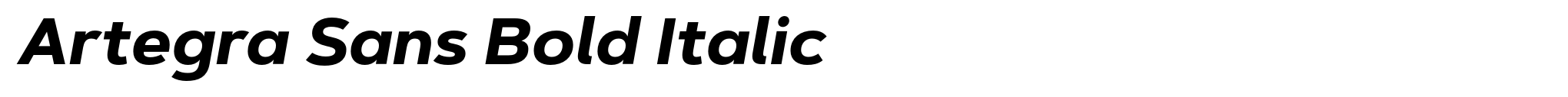 Artegra Sans Bold Italic image
