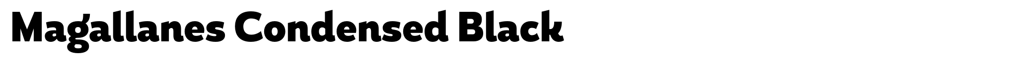 Magallanes Condensed Black image