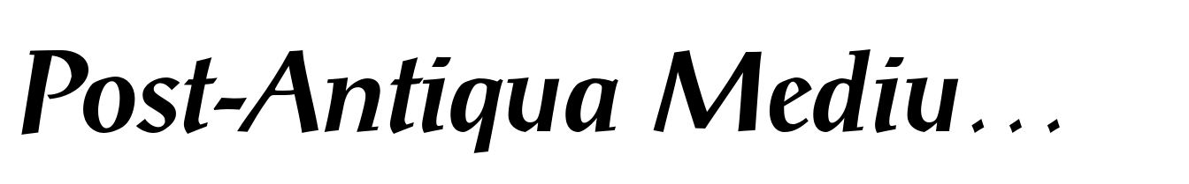 Post-Antiqua Medium Italic