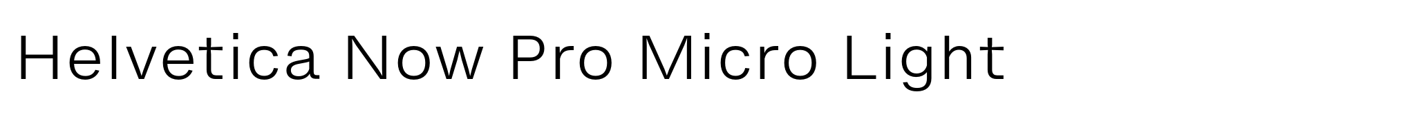 Helvetica Now Pro Micro Light image