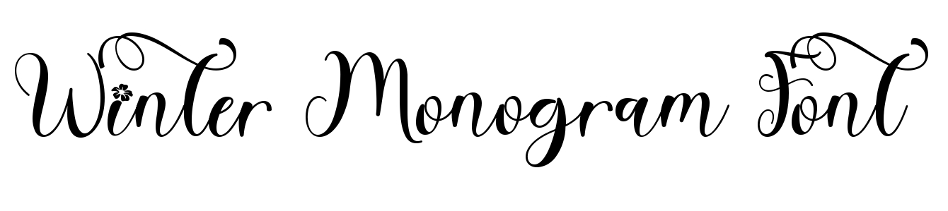 Winter Monogram Font