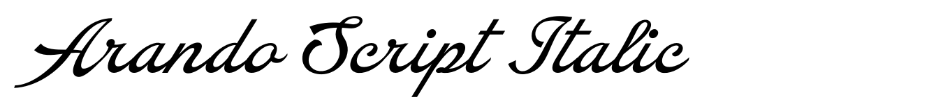 Arando Script Italic