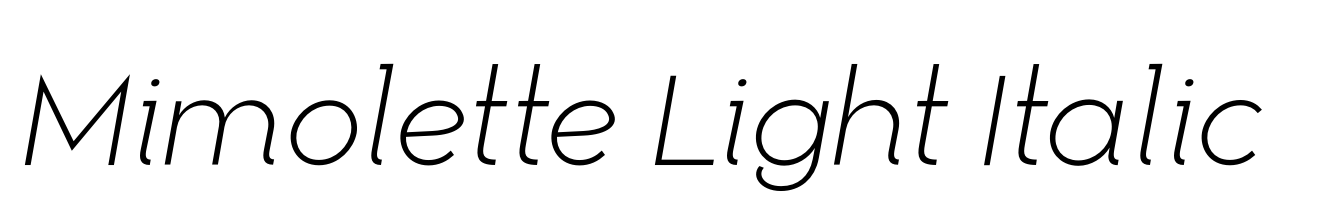 Mimolette Light Italic