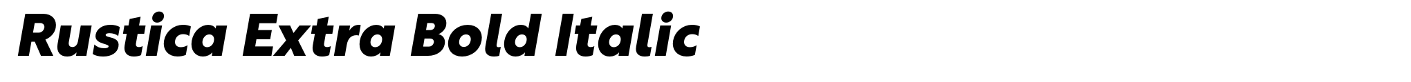 Rustica Extra Bold Italic image