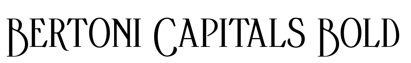 Bertoni Capitals Bold