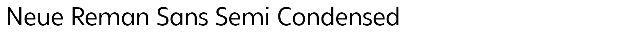 Neue Reman Sans Semi Condensed image