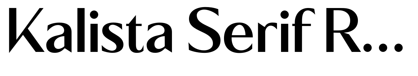 Kalista Serif Regular