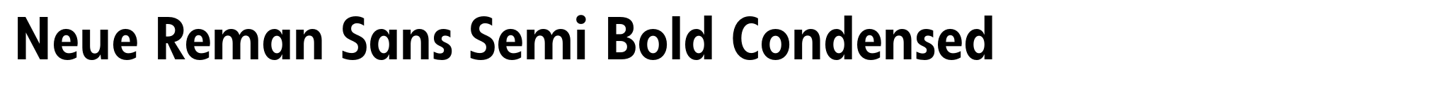 Neue Reman Sans Semi Bold Condensed image