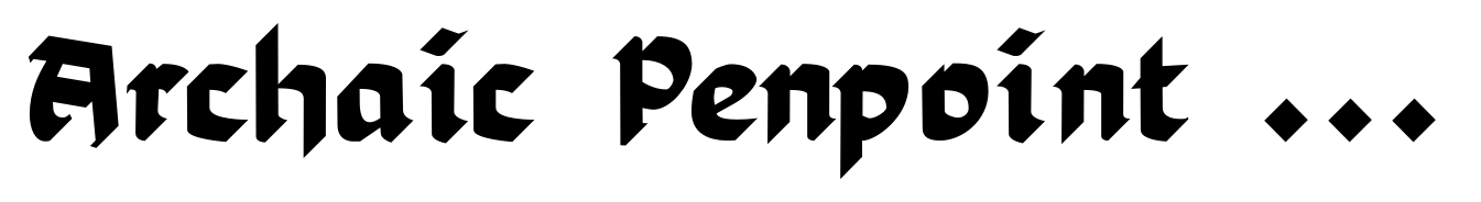 Archaic Penpoint Pro Black