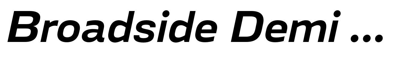Broadside Demi Bold Extended Italic