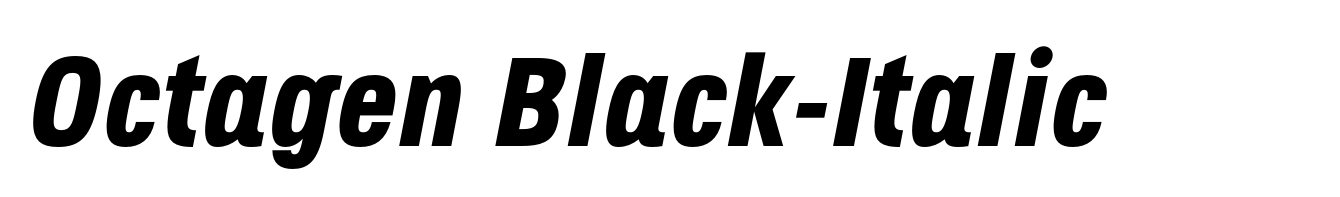 Octagen Black-Italic