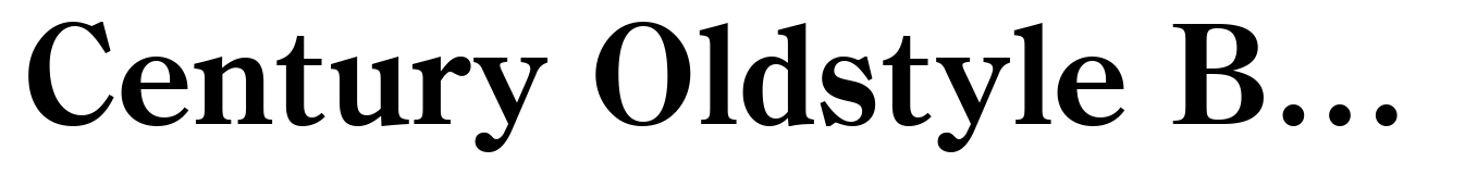 Century Oldstyle Bold CE