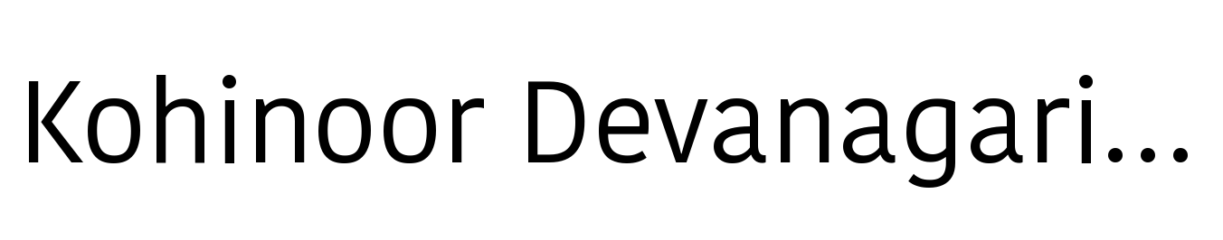 Kohinoor Devanagari Variable Bold