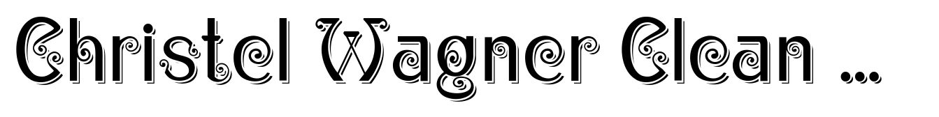 Christel Wagner Clean Sans Serif Shadow